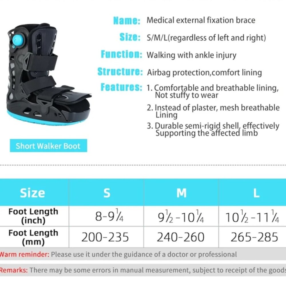 BRAND NEW Inflatable Walking Boot - Picture 2 of 10